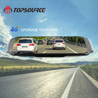 10 "4G ADAS voiture DVR miroir WIFI caméra de voiture intelligente Android 5.1 double objectif vue arrière DVR 1080P enregistreur vidéo Dash Cam GPS