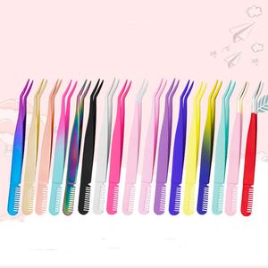 Rizador de Pestañas con Peine, Extensión de Pestañas, Volumen de Extensión de Pestañas de Cristal, Pinza de Aislamiento de Pestañas con Recubrimiento de Titanio - Product Image 2