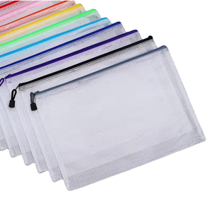 Bolsas de malla impermeables con cremallera, 9 colores, paquete de 18, 8 tamaños, <span class=keywords><strong>para</strong></span> documentos, viajes, oficina, escuela, rompecabezas, ¡en oferta! - Product Image 2