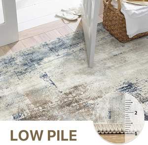 พรมปูพื้นลายนามธรรมทันสมัย ขนาด 8x10 ฟุต ซักได้ ไม่ลื่น นุ่ม สำหรับห้องนั่งเล่น ห้องนอนขนาดใหญ่ ตกแต่งบ้าน <span class=keywords><strong>สี</strong></span>ฟ้าเทา - Product Image 5