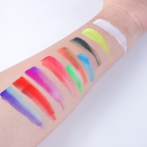 Paleta de maquillaje de Halloween Lezhuang, superventas, colores de aceite brillantes a base de agua para <span class=keywords><strong>tatuajes</strong></span> faciales, suministros de <span class=keywords><strong>pintura</strong></span> corporal para fiestas artísticas - Product Image 4
