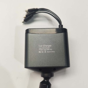 Station de charge rapide USB-C pour <span class=keywords><strong>voiture</strong></span> électrique, chargeur de téléphone 5-en-1 rétractable en PC, 20W, avec veilleuse StarLight et <span class=keywords><strong>adaptateur</strong></span> rapide - Product Image 3