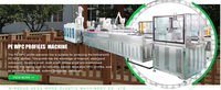 Machine d'extrusion WPC pour la production de profilés en composite bois-plastique PE PP pour terrasses, toitures et sols