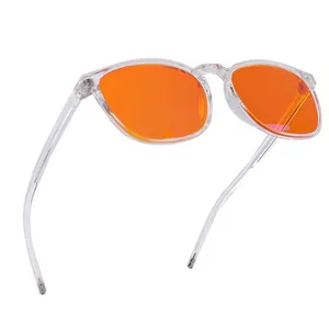 2024 spécialiste anti lumière bleue bloquant le filtre teinte orange cr39 transparent clair TR cadre lunettes d'ordinateur de protection des yeux
