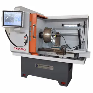 Automática de corte de diamante rueda de aleación de reparación de torno CNC CK6160Q - Product Image 6