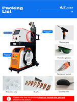 Soudage au laser à fibre multifonction 4 en 1 de 30 kg pour tuyaux / machine de nettoyage au laser à refroidissement par air / soudeuse au laser de 3 kW