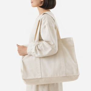 <b>Large</b> Durable Canvas Tote <b>Bag</b> Natural or Custom Colors Shopping Grocery <b>Bag</b> <b>Beach</b> <b>Bag</b> Made in Thailand - Product Image 2