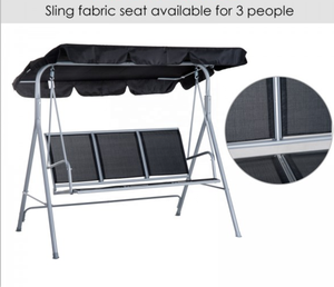 Hamac d'extérieur en métal Rock, chaise à bascule, Patio, <span class=keywords><strong>banc</strong></span> de jardin, 3 places - Product Image 5