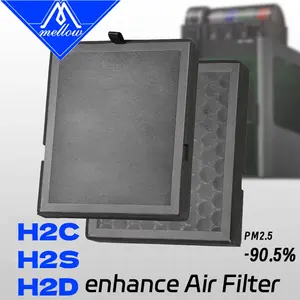 Filtre <span class=keywords><strong>à</strong></span> air ultra-performant Mellow H2D HEPA13 + charbon actif pour imprimantes 3D Bambu Lab séries H2D / H2S / H2C - Meilleure <span class=keywords><strong>vente</strong></span> - Product Image 1