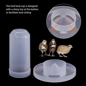 Mangeoire et abreuvoir automatiques pour oiseaux de 350 ml, double usage, en plastique PP durable, non toxique, pour pigeons, perroquets, canaris, pinsons - Utilisation en intérieur - Product Image 4