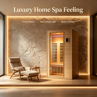 Cabina de Sauna con Selección de Madera Premium, Paneles de Vidrio sin Juntas, Controles Digitales e Interior Personalizado para Proyectos Residenciales de Lujo
