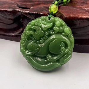 Religion <span class=keywords><strong>Bouddha</strong></span> Bijoux Dernière Richesse Prospère Chanceux Brave Troupes <span class=keywords><strong>Émeraude</strong></span> Naturel Sculpté <span class=keywords><strong>Bouddha</strong></span> Charme Collier pour Cadeau - Product Image 2