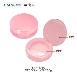 Boîtier de poudre compacte pressée, Poudre illuminatrice, Contenant de blush végétalien, Emballage de blush recyclable en PET - Product Image 4