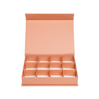 Boîte cadeau personnalisée pour macarons, 12 compartiments, recyclable, en carton rigide avec pelliculage mat, adaptée aux aliments, pour chocolats et truffes