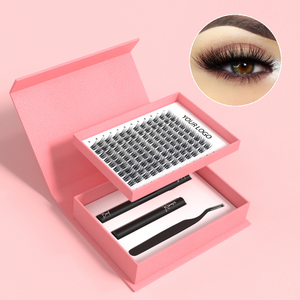 Bộ dụng cụ nối mi tự làm mới, mi chùm bán buôn với logo tùy chỉnh, nhãn hiệu riêng, mi giả chùm - Product Image 4