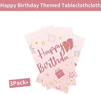 Easy Clean Einweg Party Tischdecke Rechteckige Kunststoff bedruckte Tischdecken für Mädchen Geburtstag Baby Shower