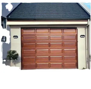 manufacturer price Sectional roller garage wood security door