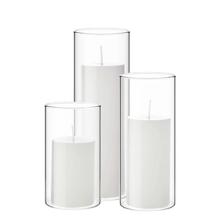 Lot De 2 Couvercles Pour Bougies Parfumées En Verre - Décoration Et Protection