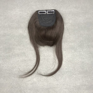 100% capelli umani naturali smussati frangia capelli marrone biondo nero con Clip piena frangia per le donne extension dei capelli - Product Image 3