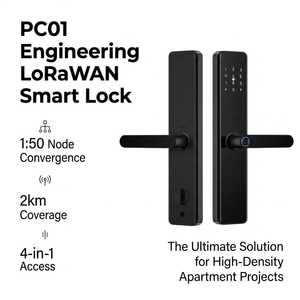 ระบบล็อคอัจฉริยะ LoRaWAN พร้อมแอปพลิเคชัน Milesight Gateway และการควบคุมด้วย SDK รองรับการ์ดหน่วยความจำ สำหรับอพาร์ทเมนท์ โรงเรียน และการใช้งานเชิงพาณิชย์ รุ่น PC01 LoRaWAN - Product Image 3