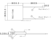TEC1-7106 8V Thermoelektrischer Kühler Kühlsystem Klimaanlage TEC Kühlzelle Kit Element Kühlkörper Peltier-Modul