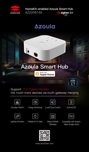 Sunricher ZigBee Homekit - Hub intelligent Azoula certifié Matter compatible avec la commande vocale, la commande par application et les mises à jour OTA - Product Image 6