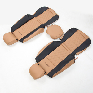 Fundas de Asiento de Coche Duraderas de Venta Caliente Personalizadas de Fábrica GANE, Color <span class=keywords><strong>Interior</strong></span> Negro + Marrón Claro, Aspecto Elegante, Aptas para Modelos Toyota - Product Image 6