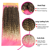 Extensions de cheveux synthétiques bouclés en fibre organique résistante à la chaleur Julianna Premium Protein Bio Fibra pour tresses au crochet