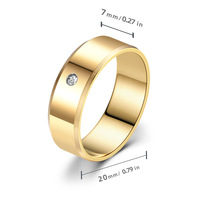 Resoul Minimalistischer Schmuck Edelstahl Ehering-Set für Sie und Ihn 18k Ringband Herrenschmuck Edelstahl