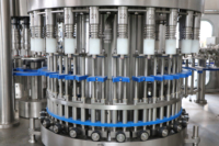 Ligne de production de jus de fruits frais et de lait, machine à commande PLC, haute précision, sachet de boisson, moteur électrique automatique, barils, bouteilles