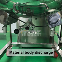 Réservoir de stockage et de mélange électrique chauffant en acier inoxydable SUS304 de qualité supérieure, 120 L, avec agitateur et moteur ABB, pour produits cosmétiques et chimiques