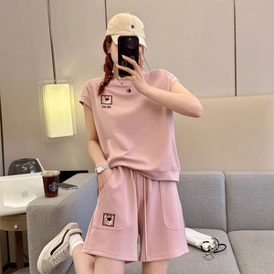 Pijama de Verano de Algodón con Estampado de Anime Kawaii Sanrioed, Linda Chica Anime <span class=keywords><strong>Mymelody</strong></span> Kuromi, Conjunto de Ropa para el Hogar con Logo para Niños - Product Image 2