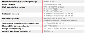 Filtres triphasés Schaffner FN356 avec FN356-16-29 neutre 16A 250V 440VAC Filtre de ligne <span class=keywords><strong>EMC</strong></span>/EMI à usage général - Product Image 4
