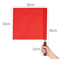 Signal de commande drapeaux portatifs athlétiques drapeau d'arbitre en acier inoxydable drapeau de piste drapeaux de sport bannière