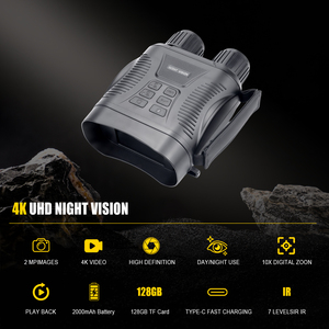 Binoculares de Visión Nocturna al por Mayor con Zoom 10X, Pantalla de 2.8 Pulgadas, 2MP, 2000mAh, para Caza y Camping, Alcance de 1000m, 1080P, 3W IR - Product Image 6