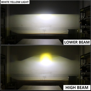 ไฟตัดหมอกซันวี 3 สี ไฟสูง ไฟต่ำ สีขาว สีเหลือง ไฟหน้า LED อัพเกรดเลนส์ - Product Image 5