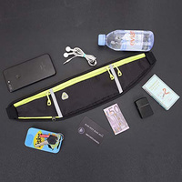 Cinturón ligero de entrenamiento al aire libre para hombre y mujer, riñonera ajustable con correa elástica, bolsa para teléfono
