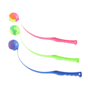 Toptan çevre dostu basit interaktif açık yavru egzersiz oyun oyuncak sürdürülebilir ABS tenis topu köpek eğitim aracı dayanıklı - Product Image 2