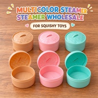 Panier de cuisson vapeur en plastique mini en gros pour jouet Bao Bun Squishy, couleurs personnalisées disponibles
