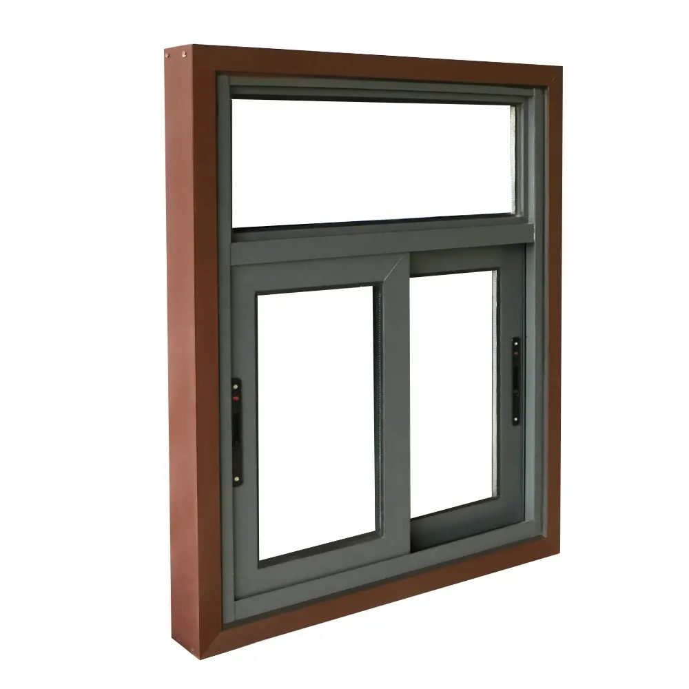 very strong hurrican resistance thermal break aluminum window and sliding windows with double glass
