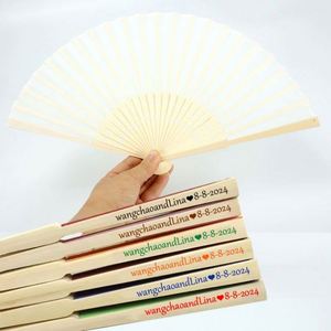 <b>Personalised</b> Bamboo Hand Fan Customised Crafts - Product Image 6