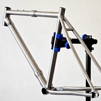 Cadre de coupleur en titane avec conception détachable et bascule pour vélos de route et de gravier 700x45-avec intégration d'essieu traversant