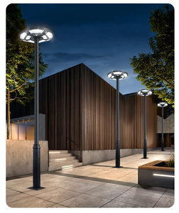 Lampu Jalan LED Tenaga Surya IP66 4000lm 6000K Cahaya Siang Paduan Aluminium Lampu Jalan UFO Luar Ruangan Kontrol Jarak Jauh - Product Image 6