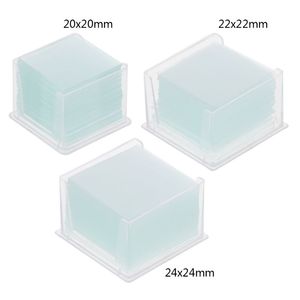 顕微鏡カバーガラス18 * 18mm 2 * 20mm 22 * 22mm 24 * 24mm実験室用高品質ガラス - Product Image 1