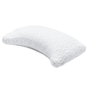 Oreillers ajustables pour lit King Size, soutien pour les épaules, le cou et la tête, oreillers en mousse en forme de croissant, fermeté moyenne, pour dormeurs sur le dos et sur le côté - Product Image 1