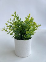 Plante artificielle en pot pour table, herbe verte pour la décoration moderne de la maison, centres de table de mariage, style nordique