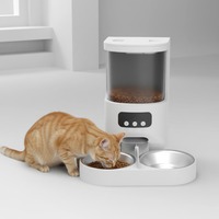 Meilleures ventes - Distributeur automatique de nourriture pour chiens et chats avec vision nocturne et audio bidirectionnel - Bon choix pour les animaux de compagnie de taille moyenne