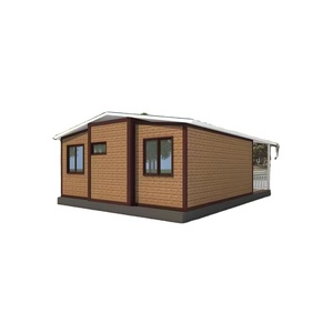 Casa contenedor expandible prefabricada de Villa de lujo de alta calidad con 2 dormitorios, casa pequeña móvil portátil prefabricada - Product Image 1