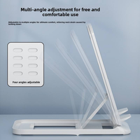 Support de téléphone pliable réglable avec plaque de levage télescopique pour bureau