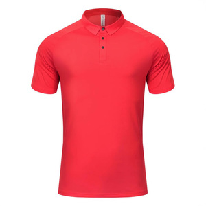 Men's Solid Color Polyester Polo Shirt Quick Dry Workwear Daily Wear GY7-R409 - Product Image 3